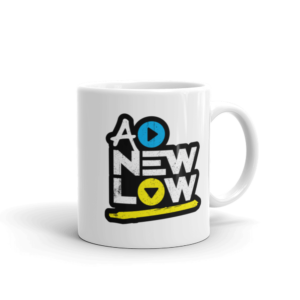 A New Low Dark Logo Mug