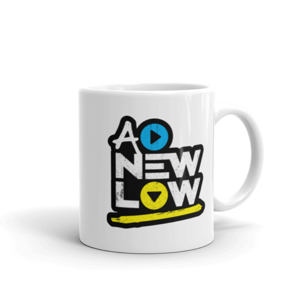A New Low Dark Logo Mug