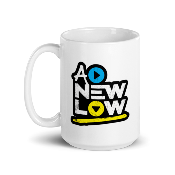 A New Low Dark Logo Mug - Image 5