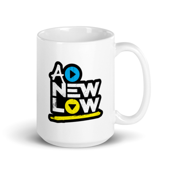 A New Low Dark Logo Mug - Image 4